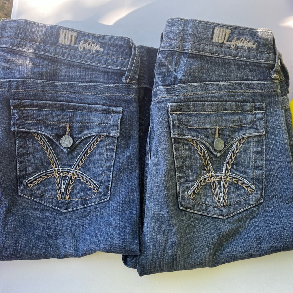 Kut From the cloth bermuda denim shorts! Size 8